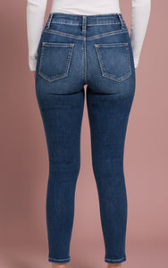 high waist skinny jean | zenana