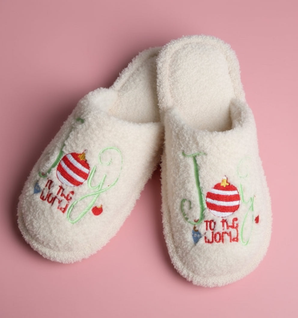 joy to the world slippers