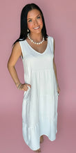 Load image into Gallery viewer, throw on + go maxi, white
