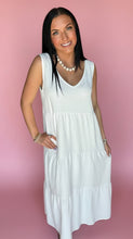 Load image into Gallery viewer, throw on + go maxi, white
