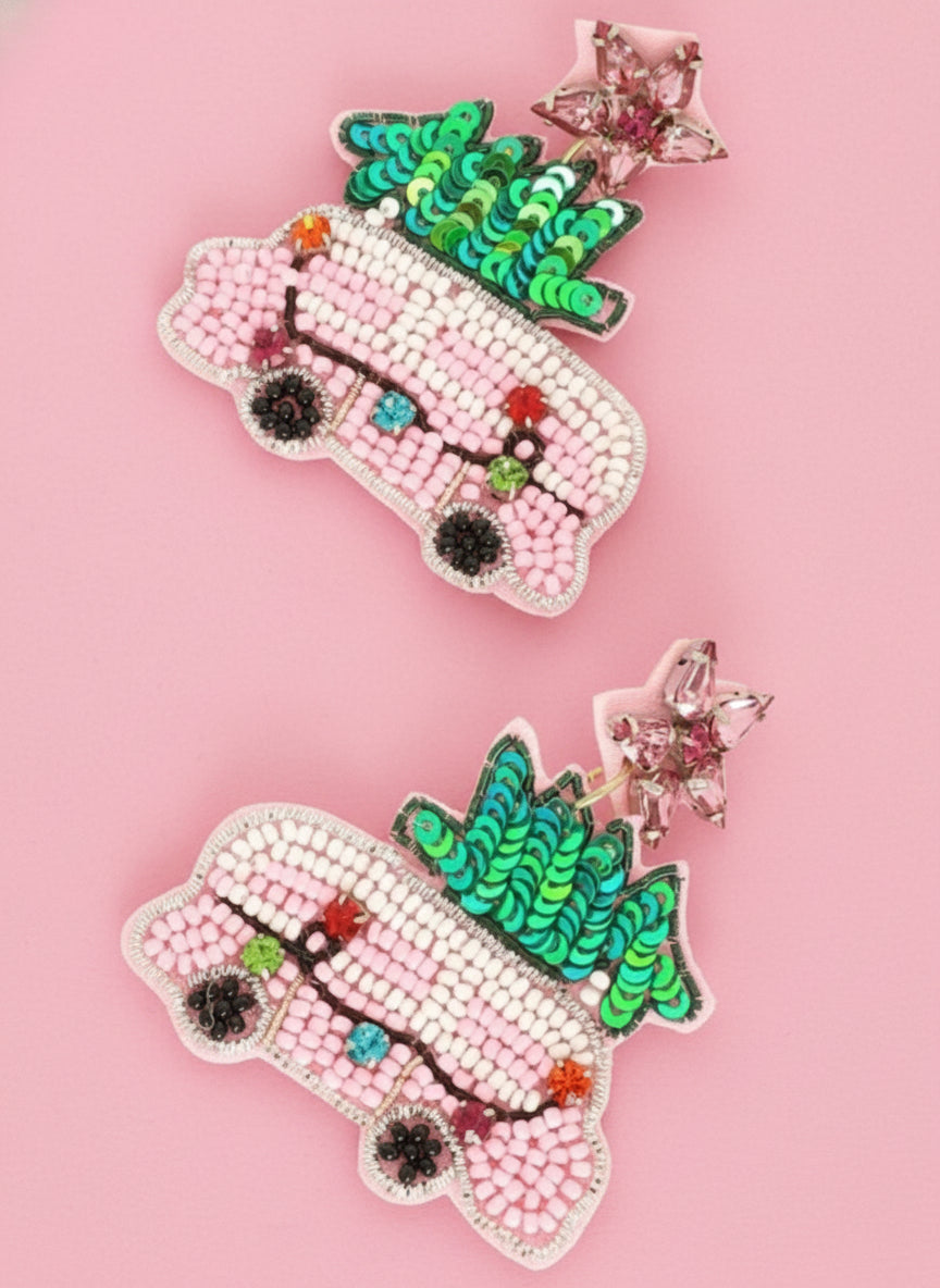 Christmas camper seed beads