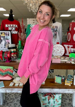 Load image into Gallery viewer, classic crew pullover, pink | blakeley
