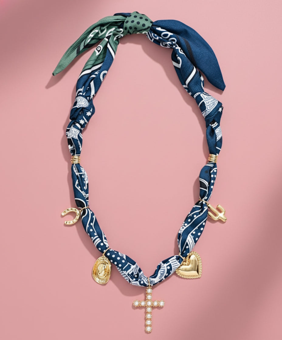 western bandana scarf necklace