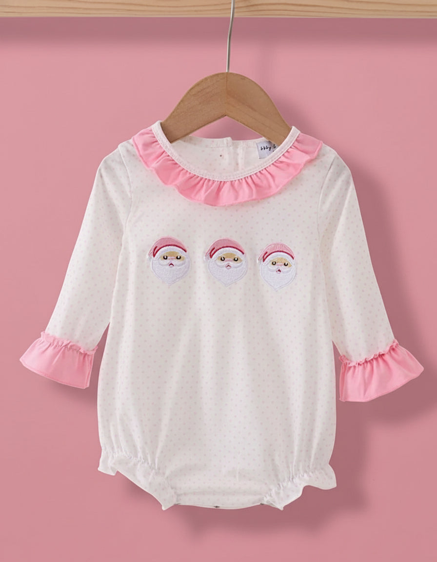 pink santa ruffle bubble