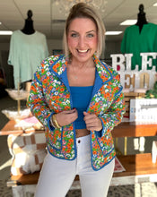 Load image into Gallery viewer, spring florals quilted jacket
