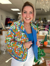 Load image into Gallery viewer, spring florals quilted jacket
