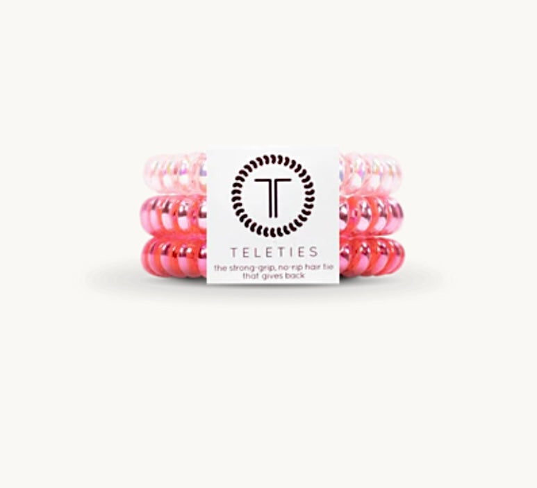 think pink small spirals | teleties