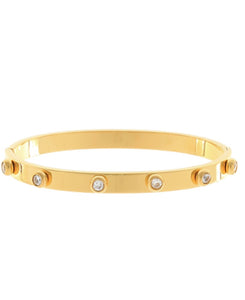 pave dot bangle