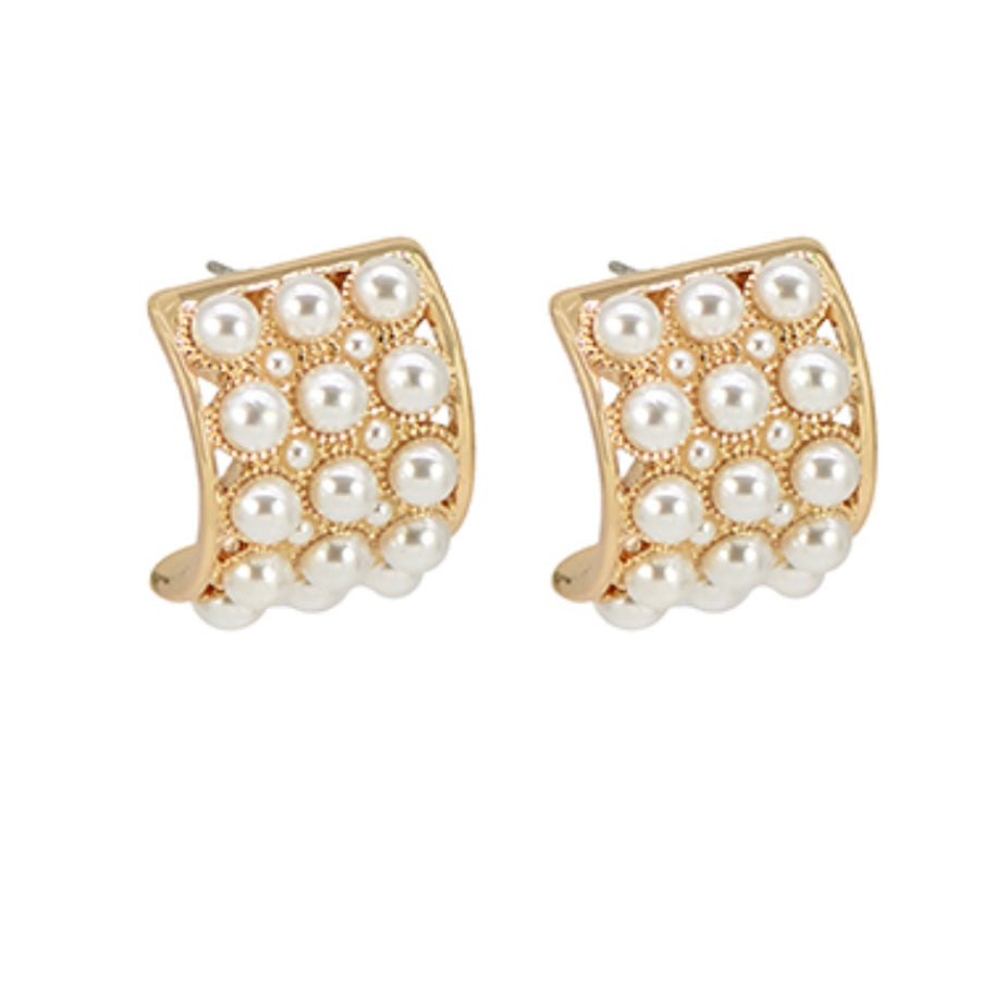 pave pearl hoops