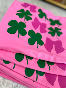 shamrock bow tee