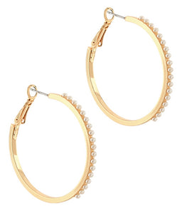 pearl hoops