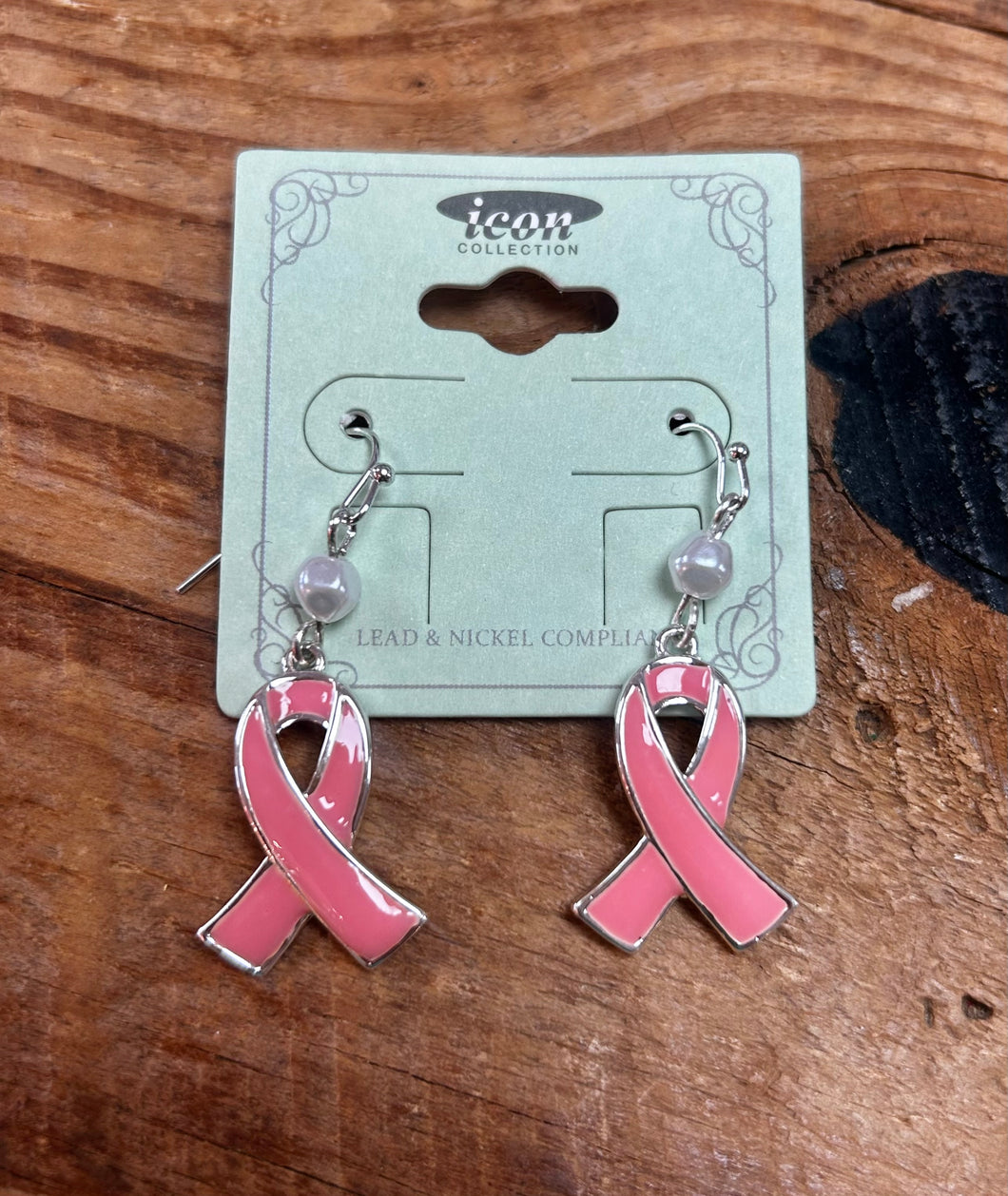 breast cancer awareness earrings