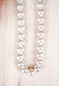 white pearl necklace