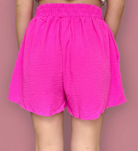 Load image into Gallery viewer, smocked airflow shorts, hot pink

