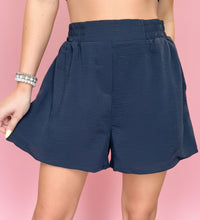 Load image into Gallery viewer, smocked airflow shorts, black
