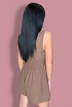 Load image into Gallery viewer, the espresso tie romper
