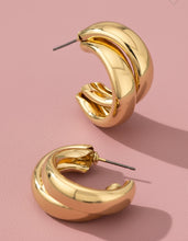 Load image into Gallery viewer, double puff earrings
