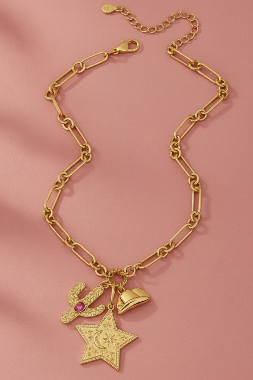 western star charm necklace