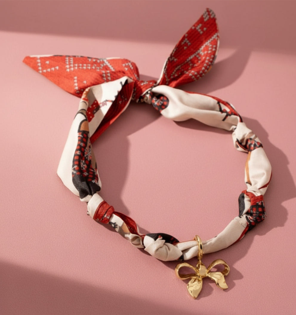 bow scarf necklace