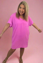 Load image into Gallery viewer, airflow pocket dress, bright mauve
