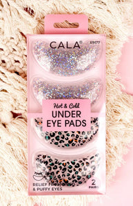 under eye pads, leopard