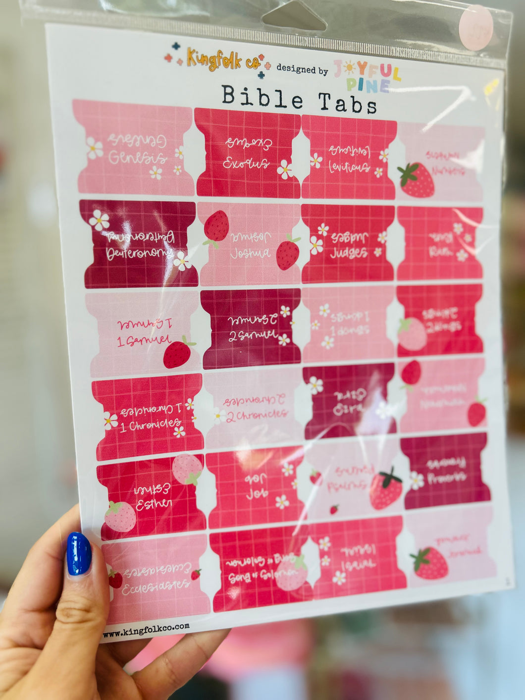 sweet strawberries Bible tabs | kingfolk