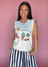 Load image into Gallery viewer, summer vibes sweater tank
