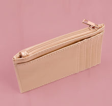 Load image into Gallery viewer, molly zip card holder, gold | caroline hill
