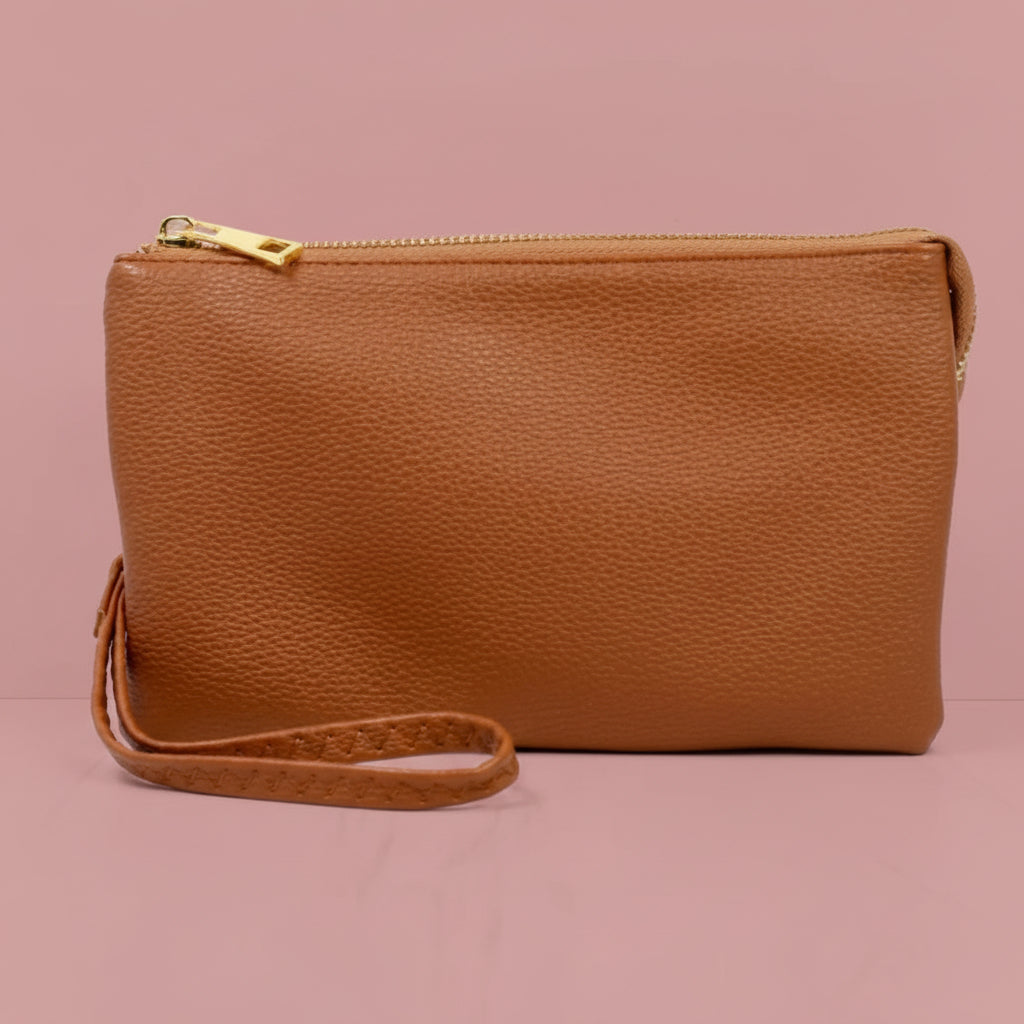 liz crossbody, brown | caroline hill