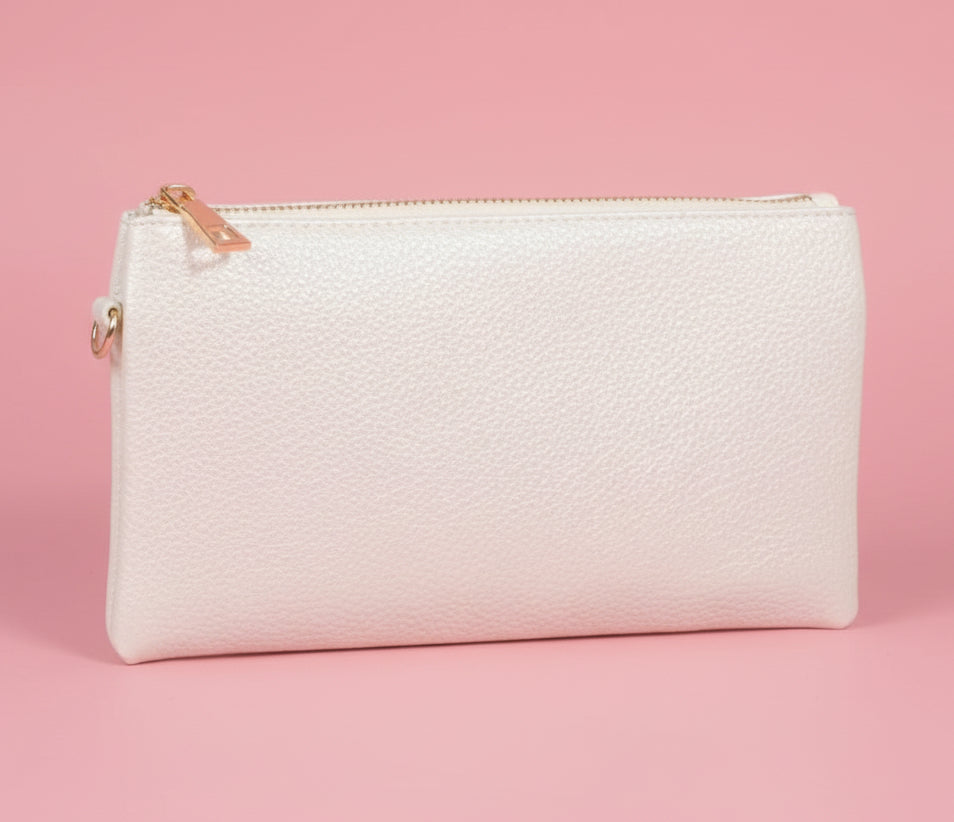 liz crossbody bag, pearl