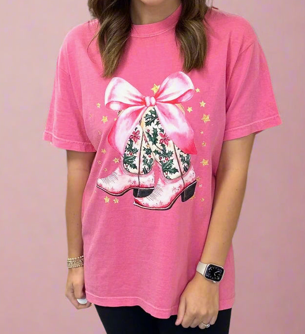 cowgirl Christmas tee