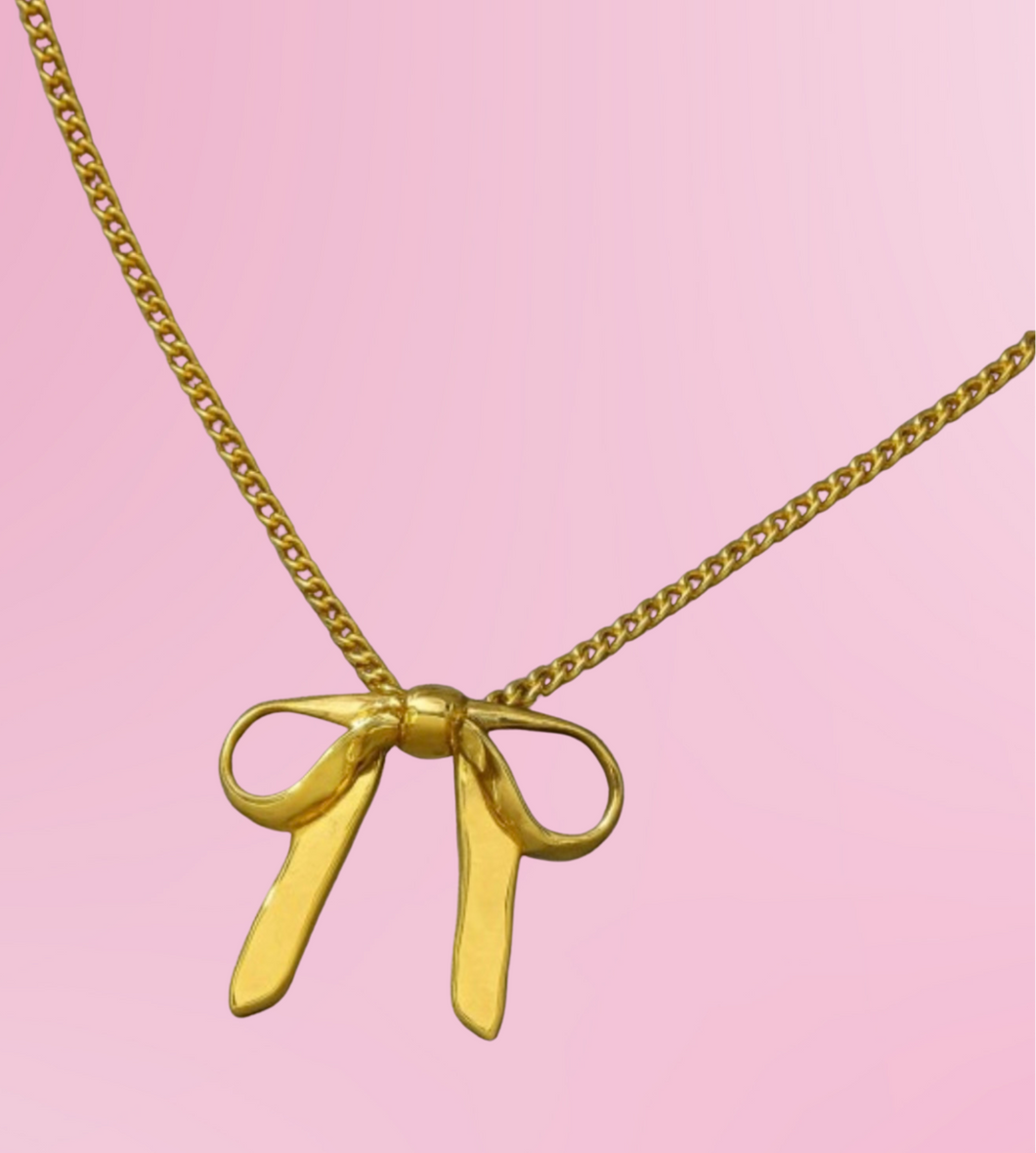 bow pendant necklace