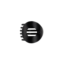 Load image into Gallery viewer, jet black small flat circle hair clip | teleties
