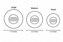 Load image into Gallery viewer, jet black small flat circle hair clip | teleties
