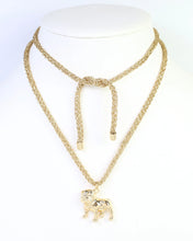Load image into Gallery viewer, corie cord necklace, standing dog | caroline hill
