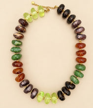 Load image into Gallery viewer, woodland jewel beaded statement necklace
