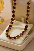 Load image into Gallery viewer, tennis necklace, smoked topaz
