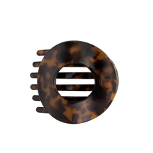 Load image into Gallery viewer, tortoise large flat circle hair clip | teleties
