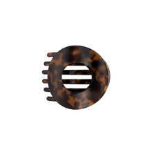 Load image into Gallery viewer, tortoise medium flat circle hair clip | teleties
