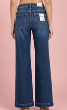 Load image into Gallery viewer, dark wash wide leg denim | zenana

