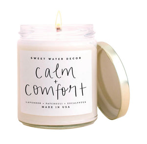 calm + comfort soy candle
