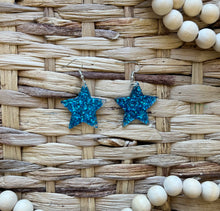 Load image into Gallery viewer, star dangles, blue
