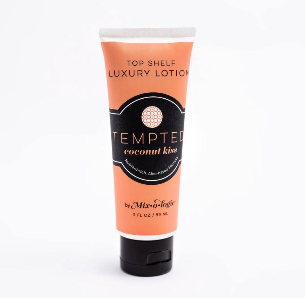top shelf luxury lotion, tempted | mixologie